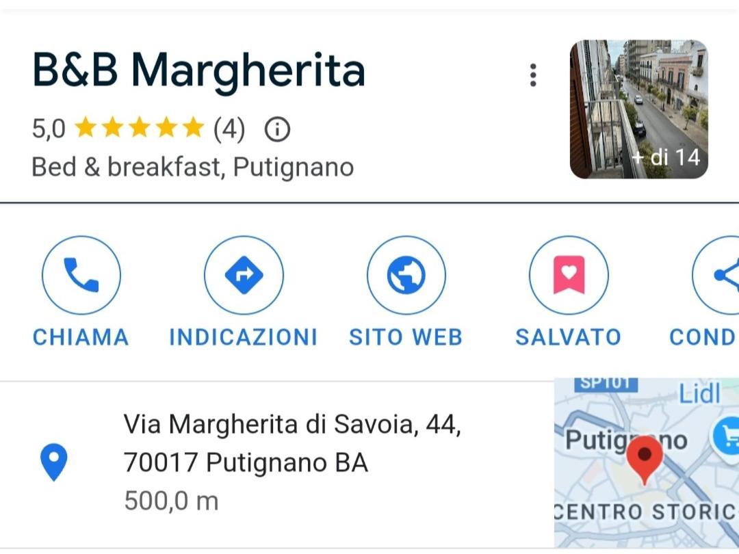 B&B Margherita Putignano Eksteriør billede